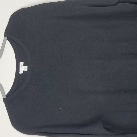 J Jill Sweater Crewneck Long Sleeve Solid Black Staple Career Fitted Womens L - Picture 2 of 10